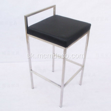 Kožená barová stolička s jednoduchým komerčným dizajnom